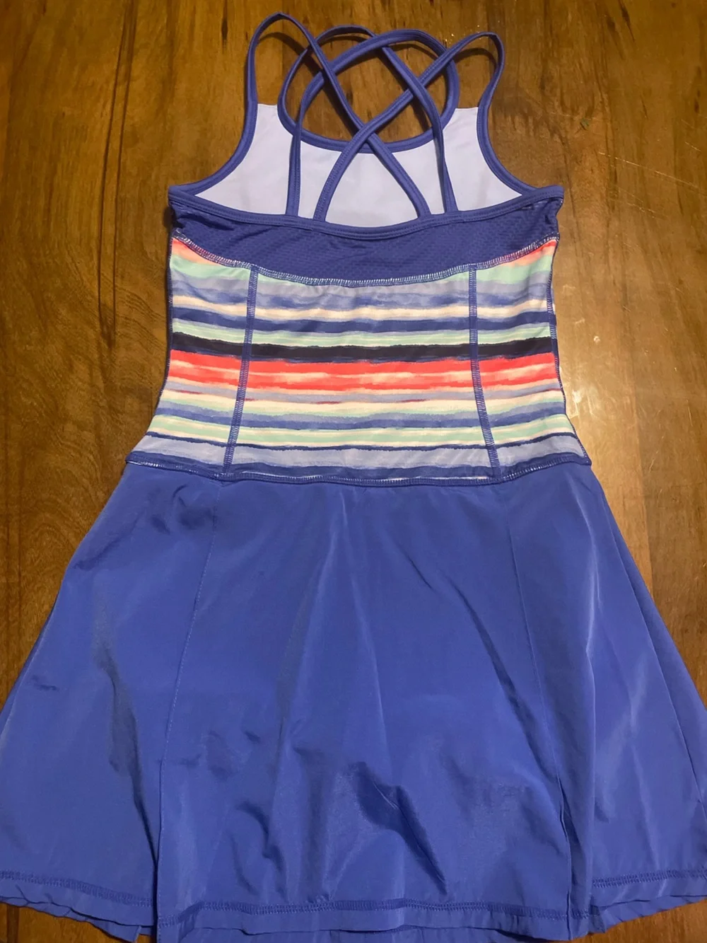 GymGo by Gymboree Bright Blue One-Piece Activewear Dress w/Built-In Shorts 10/12